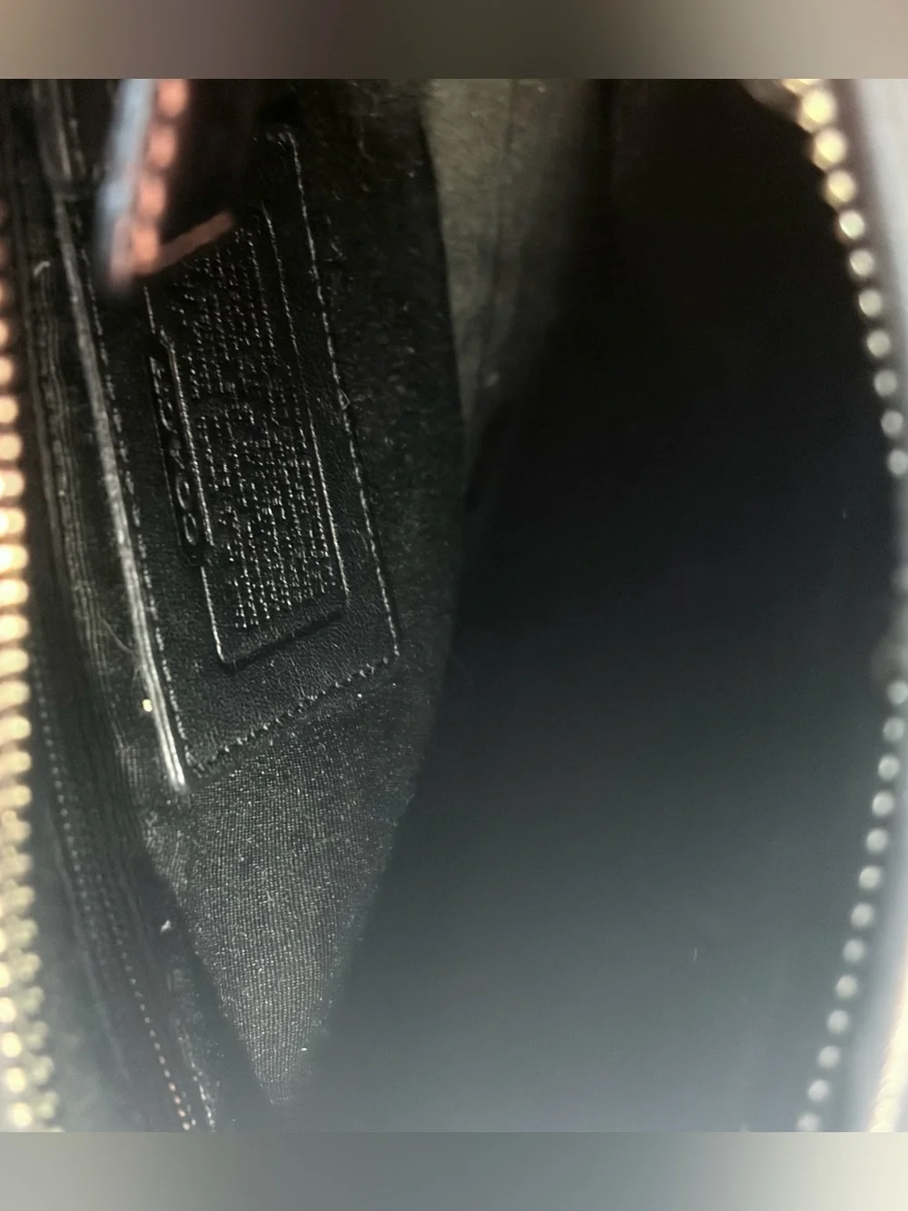 Vintage Coach Soho Black Leather Crossbody Bag Y2K Tassel